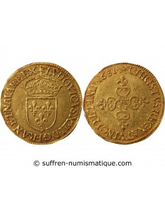 Louis XIII 1 ecu d'or Or 1631 A Paris
