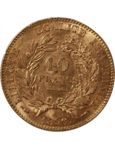 IIIe REPUBLIQUE, CERES ﻿- 10 FRANCS OR 1896 A PARIS﻿