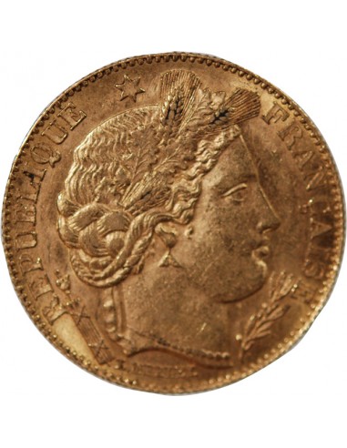 IIIe REPUBLIQUE, CERES ﻿- 10 FRANCS OR 1896 A PARIS﻿