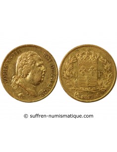 LOUIS XVIII﻿ - 40 FRANCS OR 1817 A PARIS﻿