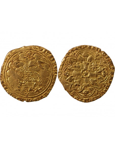 Charles VII 1 agnel d'or Or 1427-1462 N Montpellier