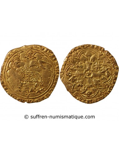 Charles VII 1 agnel d'or Or 1427-1462 N Montpellier