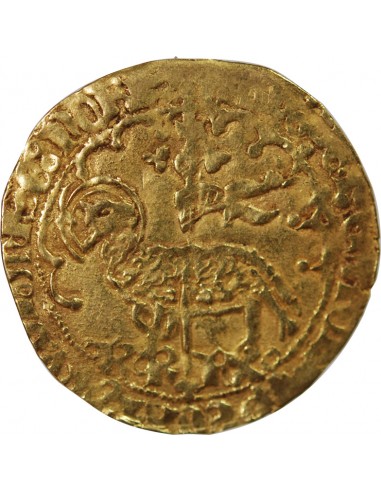 Charles VII 1 agnel d'or Or 1427-1462 N Montpellier