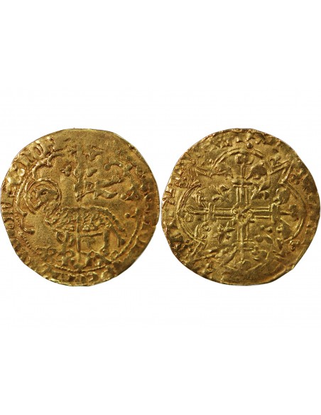 Charles VII 1 agnel d'or Or 1427-1462 N Montpellier