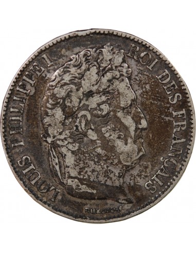 LOUIS PHILIPPE - 5 FRANCS ARGENT 1832 T NANTES