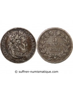 LOUIS PHILIPPE - 5 FRANCS ARGENT 1832 T NANTES