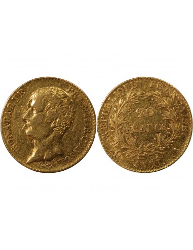 Napoléon Ier, Empereur de France, Roi d'Italie 20 Francs Or AN XI A Paris