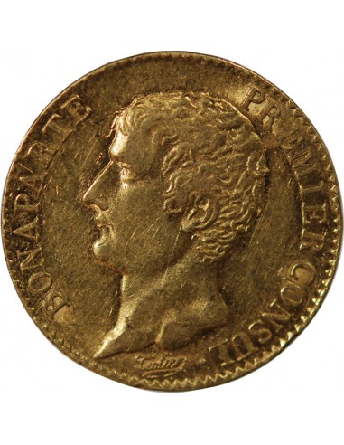 BONAPARTE 1er CONSUL - 20 FRANCS OR AN 12 A PARIS