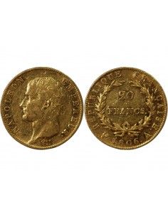 Napoléon Ier, Empereur de France, Roi d'Italie 20 Francs Or 1806 A Paris 2