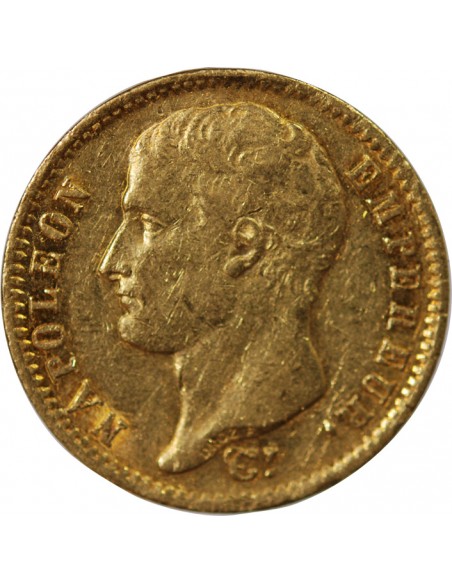NAPOLEON Ier﻿ - 20 FRANCS OR﻿, BALANCIER GENGEMBRE - 1807 A PARIS