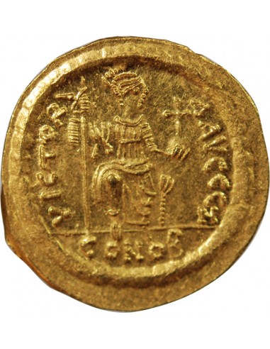JUSTIN II - SOLIDUS OR CONSTANTINOPLE﻿ 567 / 578