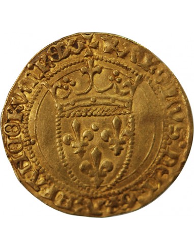 Charles VII 1/2 Ecu à la couronne Or 1438-1445 A Paris