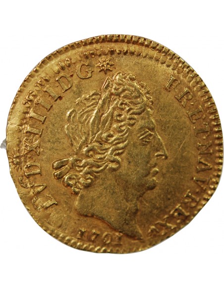 Louis XIV 1/2 louis d'or Or 1701 A Paris