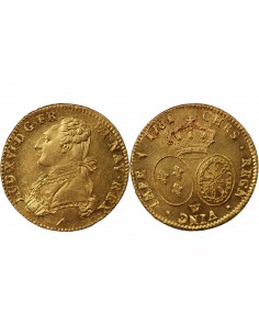 Louis XVI 2 louis d'or Or 1786 W Lille 2