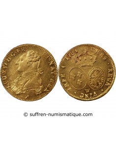 Louis XVI 2 louis d'or Or 1786 W Lille