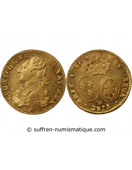 Louis XVI 2 louis d'or Or 1786 W Lille