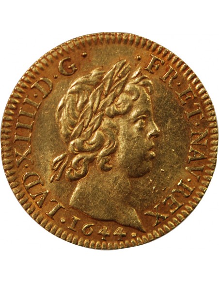 Louis XIV 1 louis d'or Or 1644 A Paris