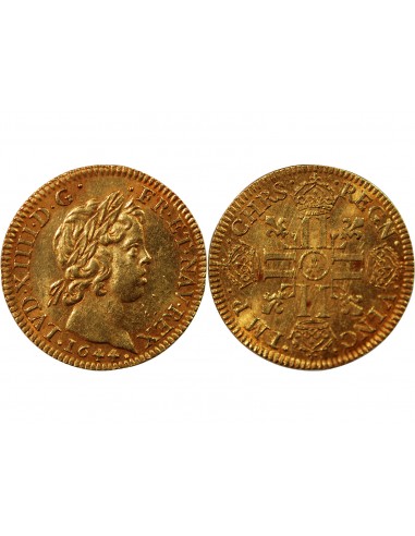 Louis XIV 1 louis d'or Or 1644 A Paris