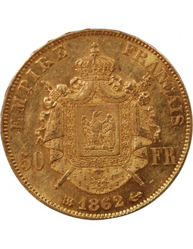 NAPOLEON III ﻿- 50 FRANCS OR 1852 BB STRASBOURG