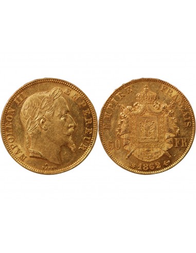 NAPOLEON III ﻿- 50 FRANCS OR 1852 BB STRASBOURG