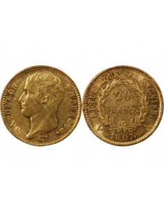 NAPOLEON Ier﻿ - 20 FRANCS OR﻿, BALANCIER GENGEMBRE - 1807 A PARIS 2