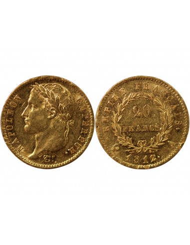 NAPOLÉON Ier - 20 FRANCS OR, TETE LAUREE - 1812 A PARIS