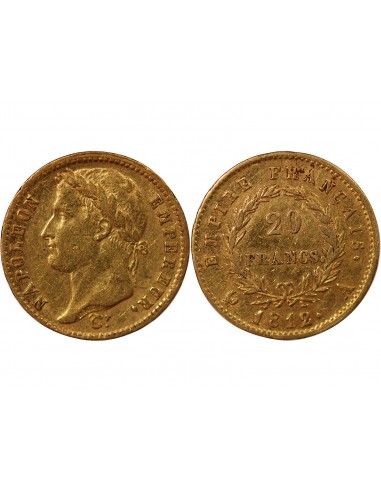NAPOLÉON Ier - 20 FRANCS OR, TETE LAUREE - 1812 A PARIS