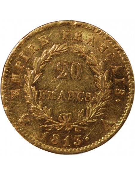 Napoléon Ier, Empereur de France, Roi d'Italie 20 Francs Or 1813 A Paris