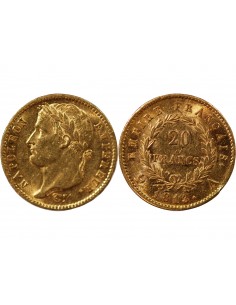 NAPOLÉON Ier - 20 FRANCS OR, TETE LAUREE - 1813 A PARIS 2