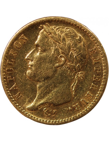 NAPOLEON Ier - 20 FRANCS OR 1813 W LILLE