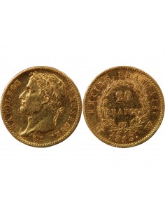 NAPOLEON Ier - 20 FRANCS OR 1813 W LILLE 2