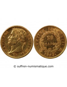 NAPOLEON Ier - 20 FRANCS OR 1813 W LILLE