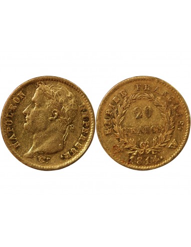 NAPOLEON Ier - 20 FRANCS OR 1814 W LILLE