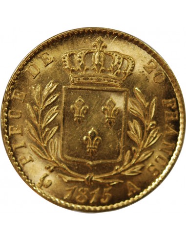 LOUIS XVIII - 20 FRANCS OR 1815 A PARIS