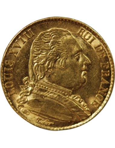 LOUIS XVIII - 20 FRANCS OR 1815 A PARIS