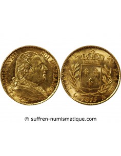 LOUIS XVIII - 20 FRANCS OR 1815 A PARIS
