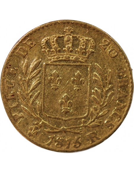 LOUIS XVIII - 20 FRANCS OR 1815 R LONDRES﻿