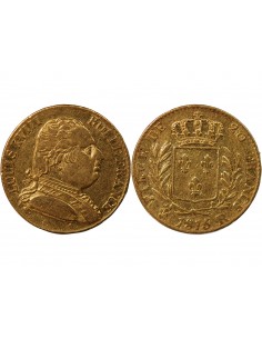 LOUIS XVIII - 20 FRANCS OR 1815 R LONDRES﻿ 2