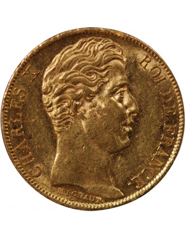 CHARLES X - 20 FRANCS OR 1830 A PARIS "5 Feuilles"﻿