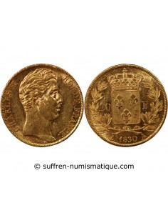CHARLES X - 20 FRANCS OR 1830 A PARIS "5 Feuilles"﻿