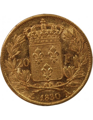 CHARLES X - 20 FRANCS OR 1830 A PARIS "5 Feuilles"﻿