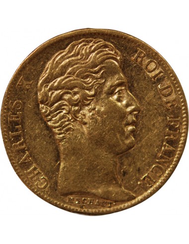 CHARLES X - 20 FRANCS OR 1830 A PARIS "5 Feuilles"﻿