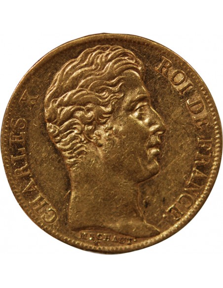 CHARLES X - 20 FRANCS OR 1830 A PARIS "5 Feuilles"﻿