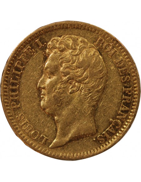 LOUIS PHILIPPE﻿ - 20 FRANCS OR TRANCHE EN RELIEF 1830 A PARIS