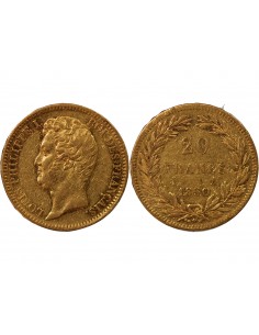 LOUIS PHILIPPE﻿ - 20 FRANCS OR TRANCHE EN RELIEF 1830 A PARIS 2