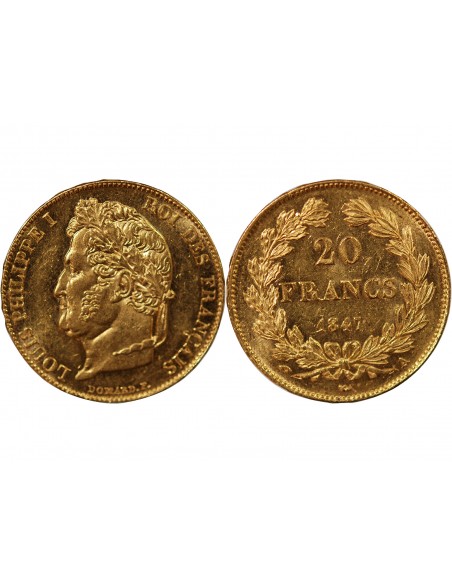 LOUIS PHILIPPE﻿ Ier - 20 FRANCS OR 1847 A PARIS﻿