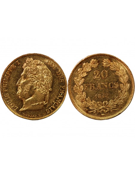 LOUIS PHILIPPE﻿ Ier - 20 FRANCS OR 1847 A PARIS﻿