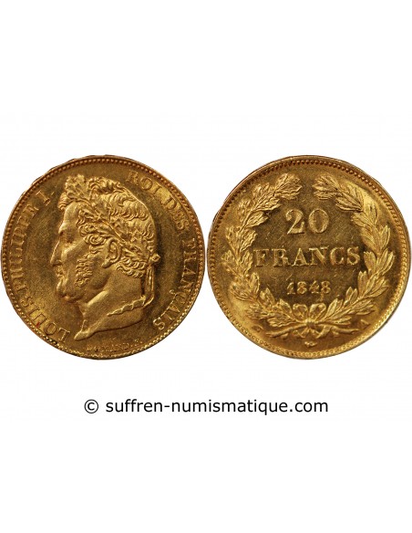 LOUIS PHILIPPE﻿ Ier - 20 FRANCS OR 1847 A PARIS﻿