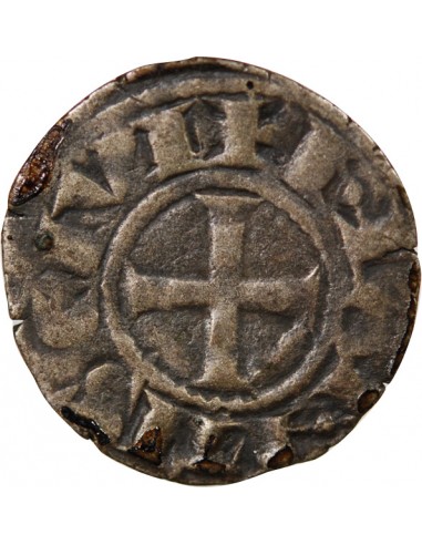 DUCHÉ DE BRETAGNE, ANONYME - DENIER - 1186 / 1213, NANTES