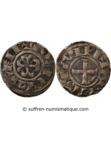 DUCHÉ DE BRETAGNE, ANONYME - DENIER - 1186 / 1213, NANTES